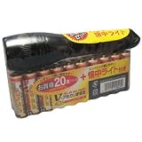 懐中ライト付きアルカリ電池 単3形/20本の画像