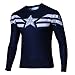 Afoxsos Super Hero Capitain America Solider Cycling Long Sleeves T-Shirt