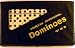 Double Six Professional Dominoes- (7.5" x 4.5") Set of 28-Black