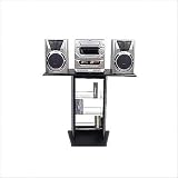 Mini-System Stand Audio Rack, Holds 60 CDs