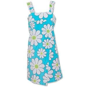Buy Aegean Daisy BlueTerrycloth Shower Wrap by Aegean