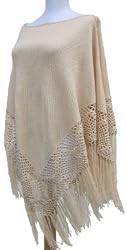 Handmade Maternity Poncho - Golden Wheat (Hand-crocheted Wide Border) [Apparel]