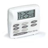 Focus Electrics 40053 Digital Timer Easy-To-Read Large LCD Clip Stand Magnet&Hanging Hole
