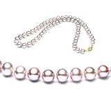 AugustinaJewelry Single Strand 18 Inch 7-8mm Lavender Freshwater Cultured Pearl Necklace