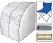 New Deluxe X-large Home Infrared FIR Portable Sauna Detox Ion Loss Weight Silver