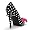 Black/Fuchsia Bow