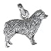 Australian Shepherd Sterling Silver Aussie Dog Charm