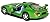 5" Dodge Viper GTR-S 1:36 Scale (Green/Black Stripes)