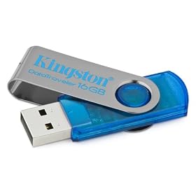 Kingston DataTraveler 101 - 16 GB USB 2.0 Flash Drive DT101C/16GB (Cyan)