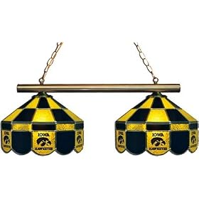 NCAA Iowa Hawkeyes 2-Light Executive Game Table Lamp