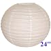 White Chinese/Japanese Paper Lantern/Lamp 24" Diameter - Just Artifacts Brand