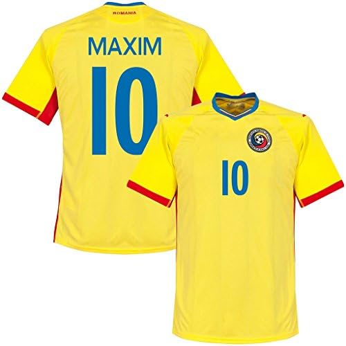 JPN8YC 2016 2017 Romania National Team 10 Alexandru Maxim Home Football Soccer Jersey In Yellow
