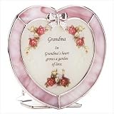 Heart-Shaped ''Grandma'' Plaque and Candle Holder
