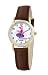 Disney Women's D096S007 Piglet Brown Leather Strap Watch
