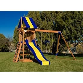 Trailblazer Wooden Climbing Frame & Swing Set
