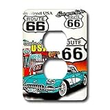 Signs - Route 66 - Light Switch Covers - 2 plug outlet cover