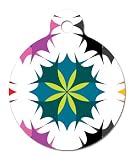 Kaleid-O-Scope – Pet ID Tag, 2 Sided Full Color, 4 Lines Custom Personalized Text Available