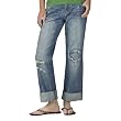 Juniors' Mossimo Supply Co. Destructed Denim Jeans - Medium Wash