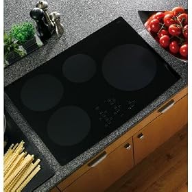 GE Profile CleanDesign : PHP900DMBB 30 Induction Cooktop, 4 Induction Elements - Black