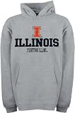 Illinois Fighting Illini Youth Grey Tackle Twill Hooded Sweatshirt