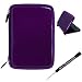 Purple Fiber Style Mesh Pocket Slim Style Eva Protective Carrying Case Folio for Pandigital Novel 7