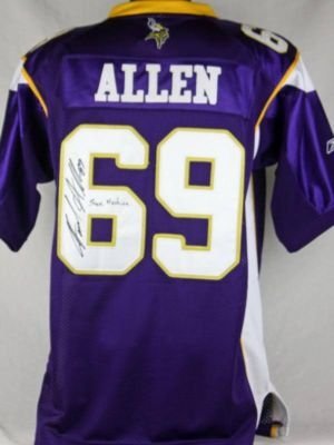Vikings Jared Allen ''sax Machine'' Autographed/Hand Signed Jersey Ja Auth