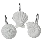 Tropical Beach Shell Bathroom Bath Shower Curtain Hooks 41uLBL8aJmL. SL160 Tropical Beach Shell Bathroom Bath Shower Curtain Hooks