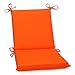 Pillow Perfect Pompeii Solid Indoor/Outdoor One Piece Chair Cushion Deep Seat, Weather and Fade Resistant, Square Corner - 36.5