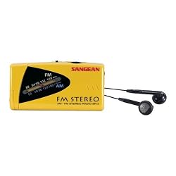 Sangean SR-2Y Ultra Thin Pocket Size AM/FM Radio (Yellow)