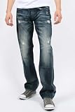 Rock Revival Mens Leon Straight Leg Jeans