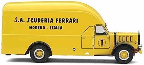 Alfa Romeo 500 Transporter 1936 Scuderia Ferrari Yellow 1/43 Scale Die-Cast Model by Exoto