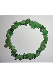 Promotion *(Buy 2 Get 1 Free) 1 Natural Healing Crystal Green Aventurine Chip Gemstone 7" Stretch Bracelet