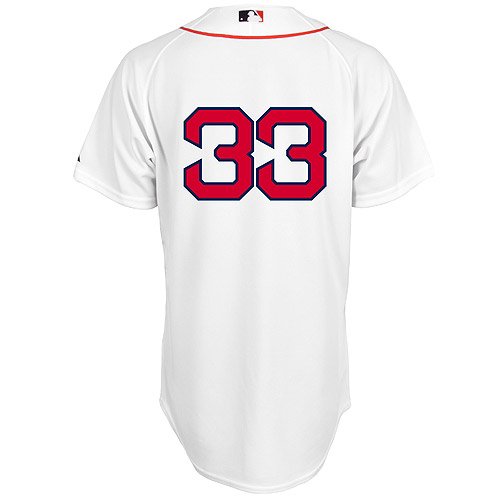 MLB Men's Boston Red Sox Jason Varitek Six Button Authentic Home Jersey (White, 44/Large)