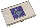 Metal Wallet - Pawprint - Purple