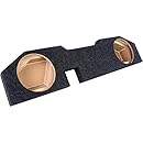 Bbox Vehicle Specific Carpeted 2002-2012 Dodge Ram Quad Cab Dual 12-Inch Up-Firing Subwoofer Enclosure (Charcoal)