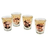 Vandor John Wayne Shot Glasses, Set of 4