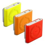 3 Pack Shuffle Silicones Yellow Orange + Red For The New 2010 Apple Ipod Shuffle