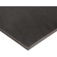 Polyurethane Sheet, No Backing, 20A Durometer, Smooth, ASTM D-470, Black