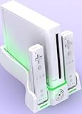 Charge Station Cooling Fan Cooler System with 2 Battery Covers for Nintendo ....