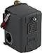 Square D by Schneider Electric 9013FHG39J55M1X Air-Compressor Pressure Switch, 150 psi Set Off, 30 psi Fixed Differential, 1/4" NPT External, 2-Way Release Valve, Auto/Off Cut-Out Lever
