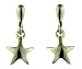 Silver Stud Earrings with Star Drop