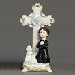 Boy's Multicolored First Communion Keepsake - 10" Height