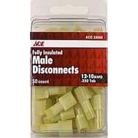 GB ELECTRICAL 33650 ACE" FULLY INSULATED MALE DISCONNECT