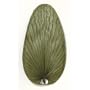 22" Narrow Oval-Shaped Natural Palm Leaf Ceiling Fan Blades in Green