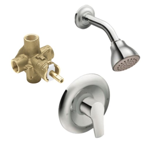 Moen T2802-2510 Method Posi-Temp Shower Trim Kit with Lever Handle and Valve, Chrome