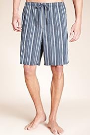Autograph Pure Cotton Striped Woven Shorts