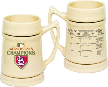 MLB St. Louis Cardinals 2011 World Series Champions 24-Ounce Championship Stein - Natural