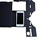 Blisstime Google Cardboard 3d Vr Virtual Reality DIY 3D Glasses for Smartphone 3.5--6 Inch Screen(black cardboard with NFC and headband)
