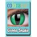 Farbige Kontaktlinsen Crazy Motivlinsen Kost�m Karneval Green Snake - Mit Verdehschutz!!!