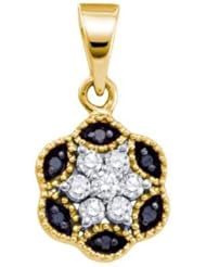 0.20CTW DIAMOND FLOWER PENDANT